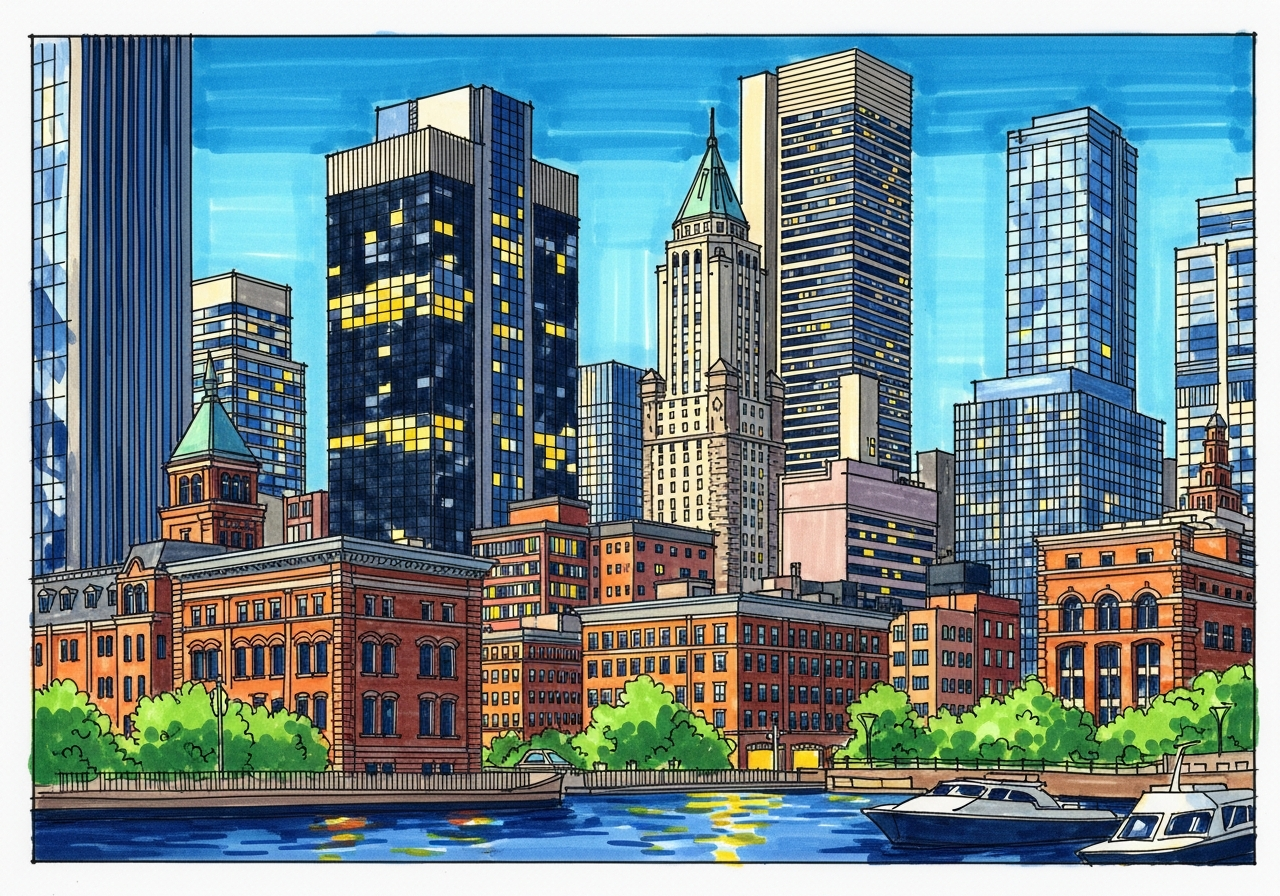 Городская архитектура маркерами